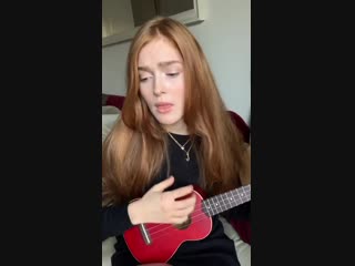 jia lissa plays the ukulele small tits big ass